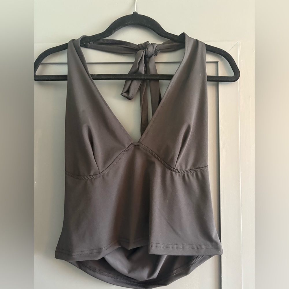 Women’s Black Halter Top - Picture 3 of 5